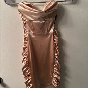 Oh Polly Satin Mini Dress